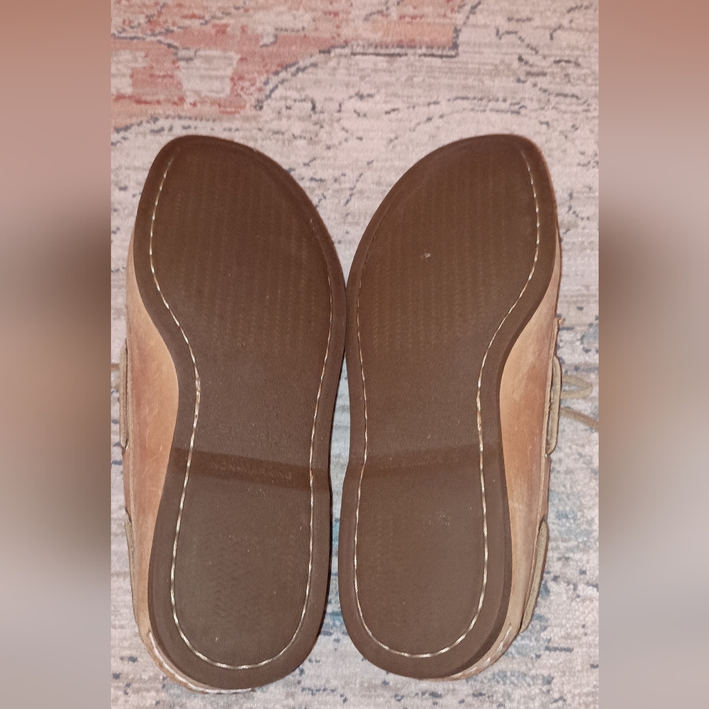 Sperry Brown Leather Lace Up Boat Shoes Men's Size 11.5 W - Picture 3 of 11